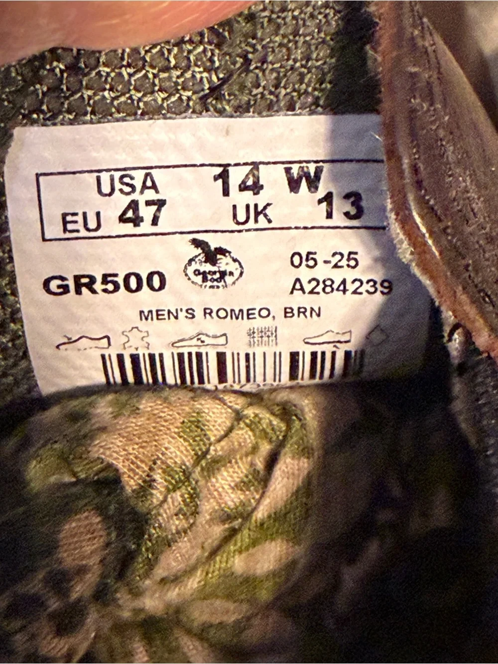Georgia Boot Romeo Casual Waterproof Work Boots. NEW Size 14W. #10210